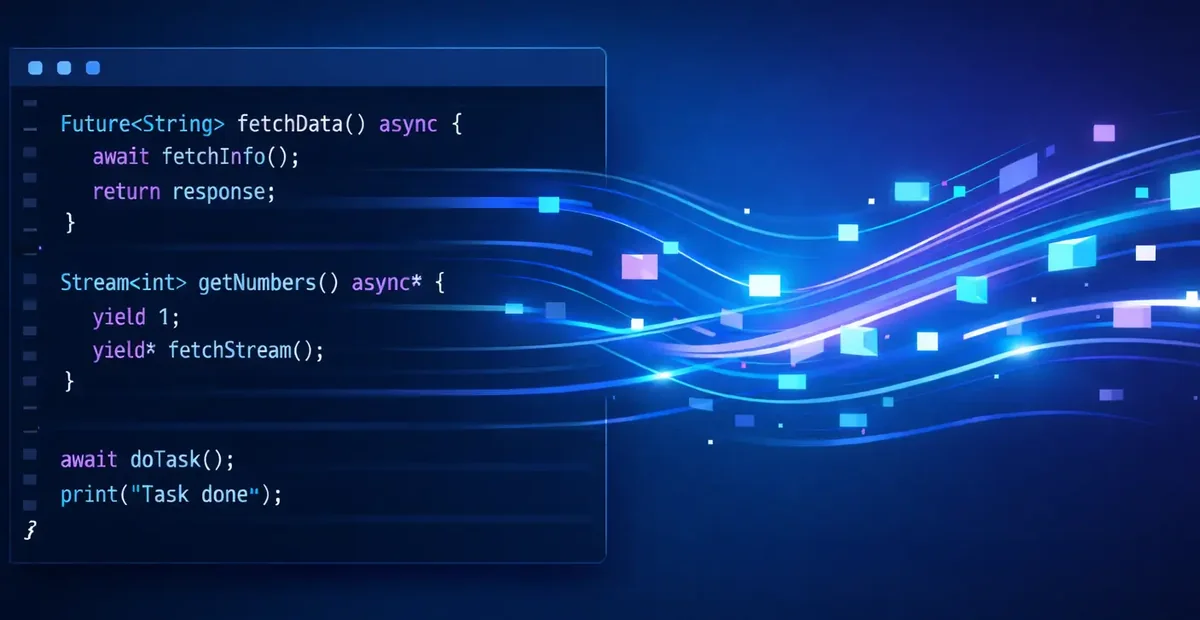 Programmation asynchrone en Dart : Future, Stream et async/await expliqués